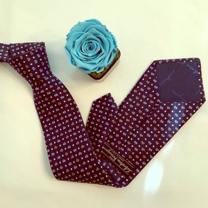 Salvatore Ferragamo Blue Elephant Tie